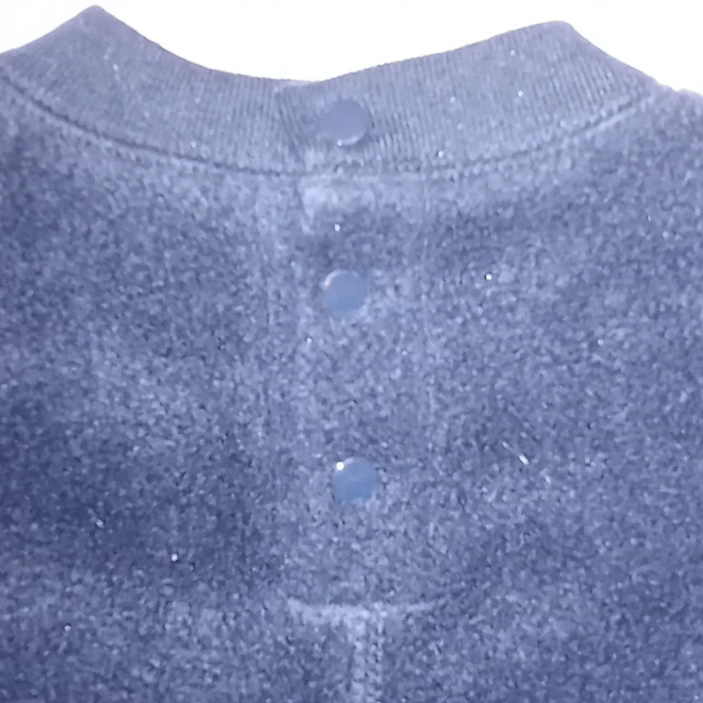 Vintage Miniwear One Piece Navy Blue Fleece Winter Bear Jumper Size 0-3 …